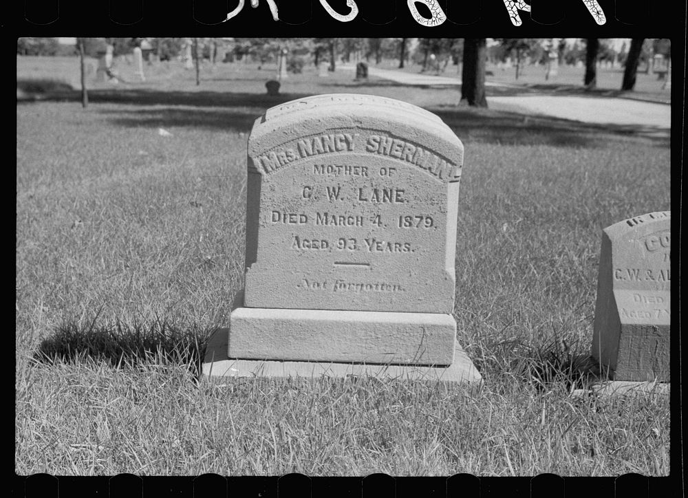 [Untitled photo, possibly related to: City graveyard, Minneapolis, Minnesota]. Sourced from the Library of Congress.