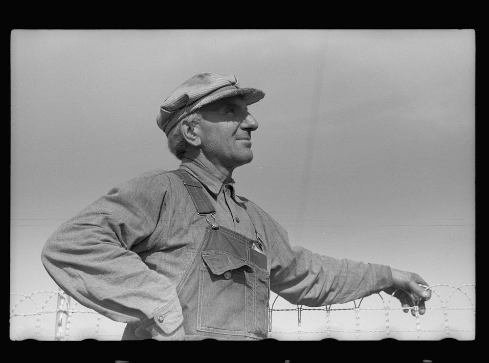 Fred Coulter, Iowa farmer, Grundy County. Sourced from the Library of Congress.