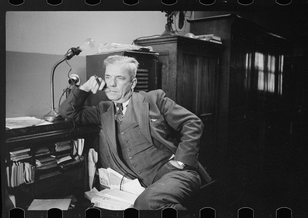 Postmaster, Benson, Minnesota. Sourced from the Library of Congress.