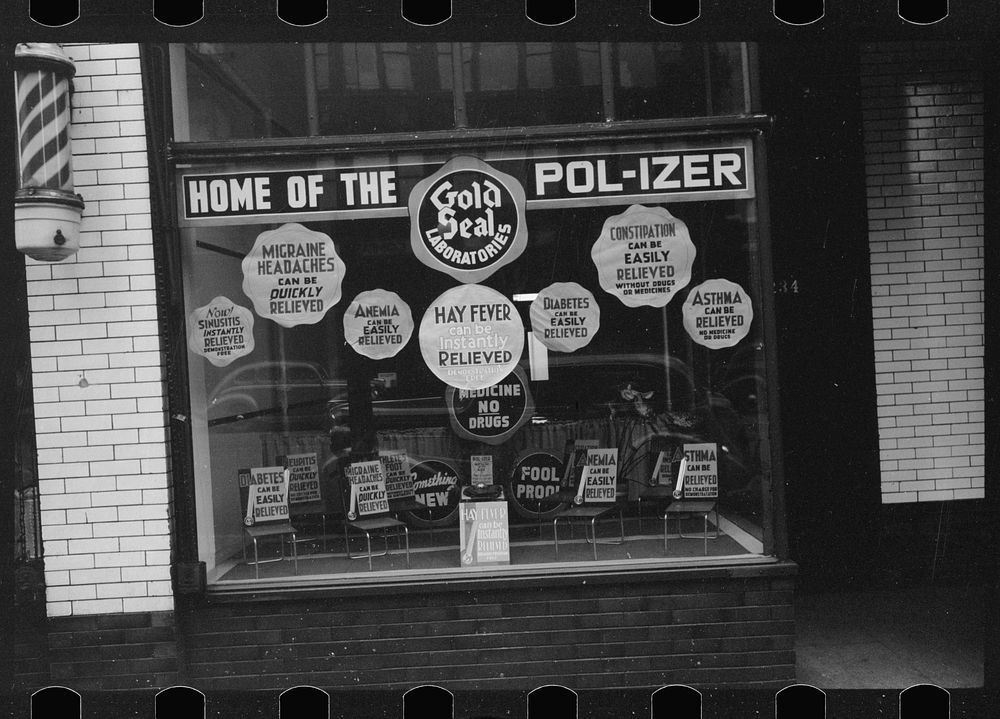 Shop window, Minneapolis, Minnesota. Sourced from the Library of Congress.