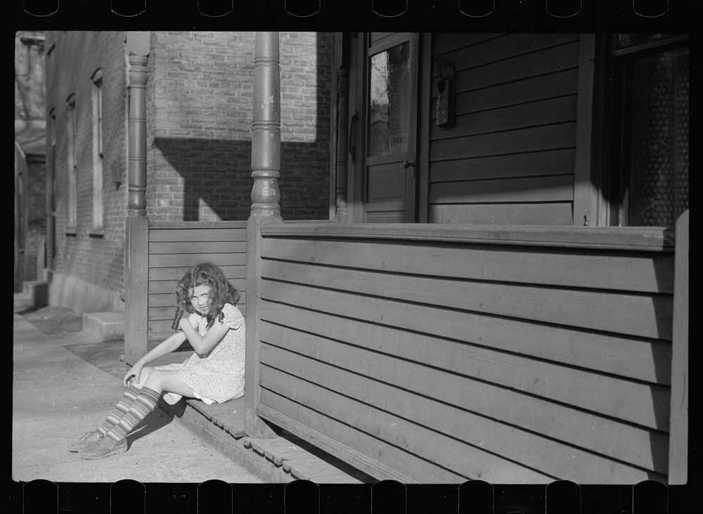 [Untitled photo, possibly related to: Daughter of sash and door mill worker, Dubuque, Iowa]. Sourced from the Library of…
