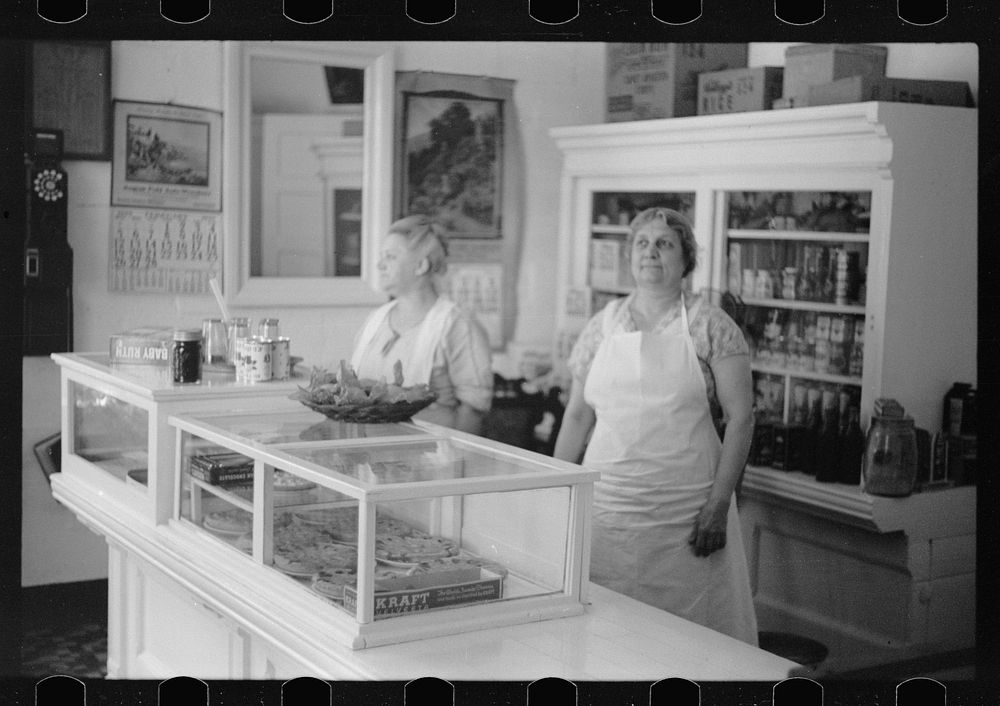 [Untitled photo, possibly related to: Bakery shop at House of David, Benton Harbor, Michigan]. Sourced from the Library of…