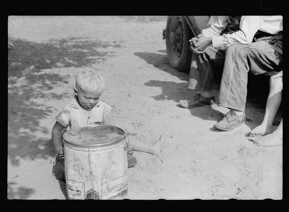 [Untitled photo, possibly related to: Migrant child from Arkansas, Berrien County, Michigan]. Sourced from the Library of…