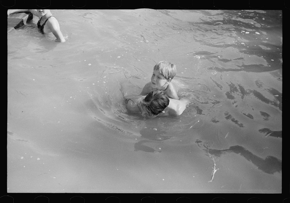 [Untitled photo, possibly related to: Swimming hole at the Dyess Colony, Mississippi County, Arkansas]. Sourced from the…