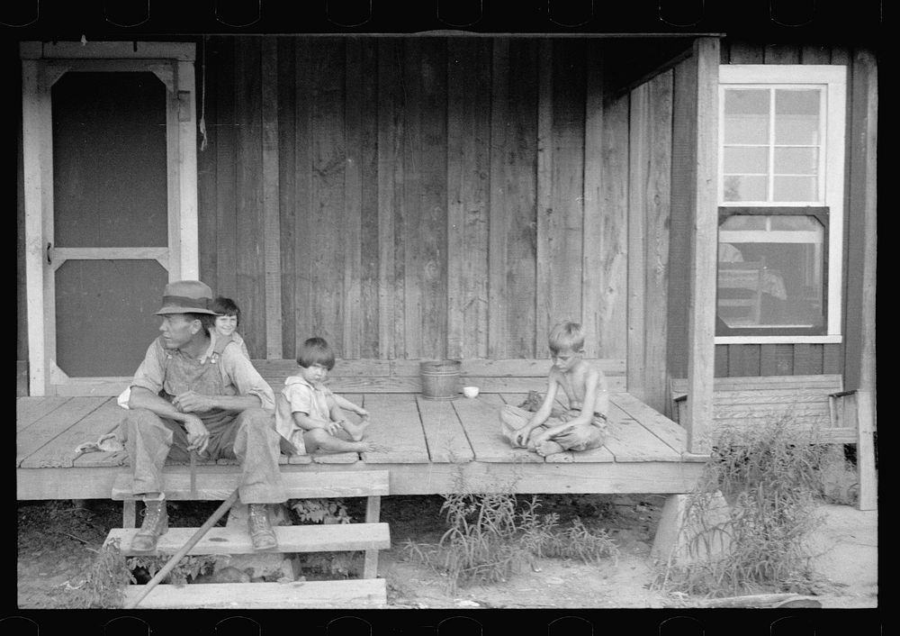 [Untitled photo, possibly related to: Daughter of sharecropper, Mississippi County, Arkansas]. Sourced from the Library of…