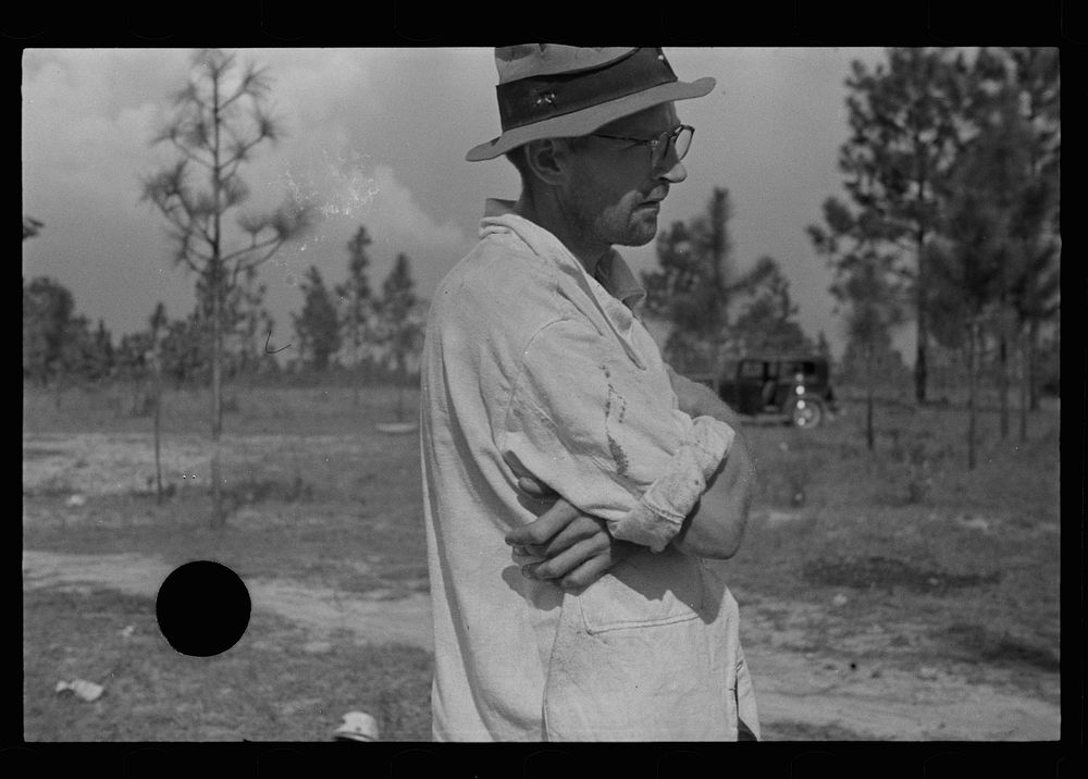 [Untitled photo, possibly related to: Cotton sharecropper, Lauderdale County, Mississippi]. Sourced from the Library of…