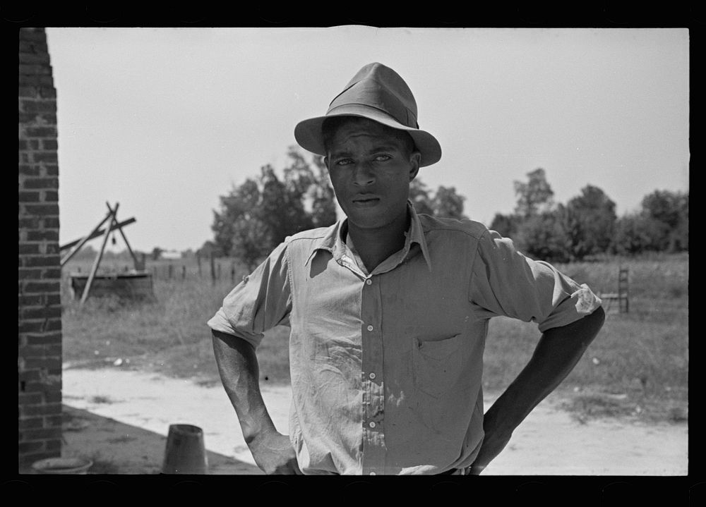 tenant farmer who is being aided by the rehabilitation program, Lee County, Mississippi. Sourced from the Library of…