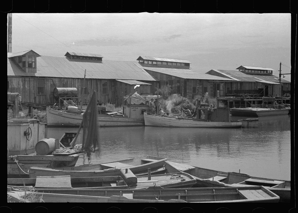[Untitled photo, possibly related to: Fishing boats that have helped provide a supplementary income for many of the former…