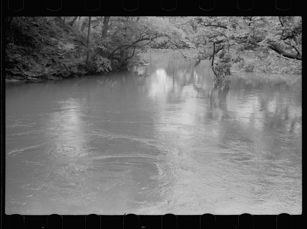 Mountain spring, Missouri Ozark country. Sourced from the Library of Congress.