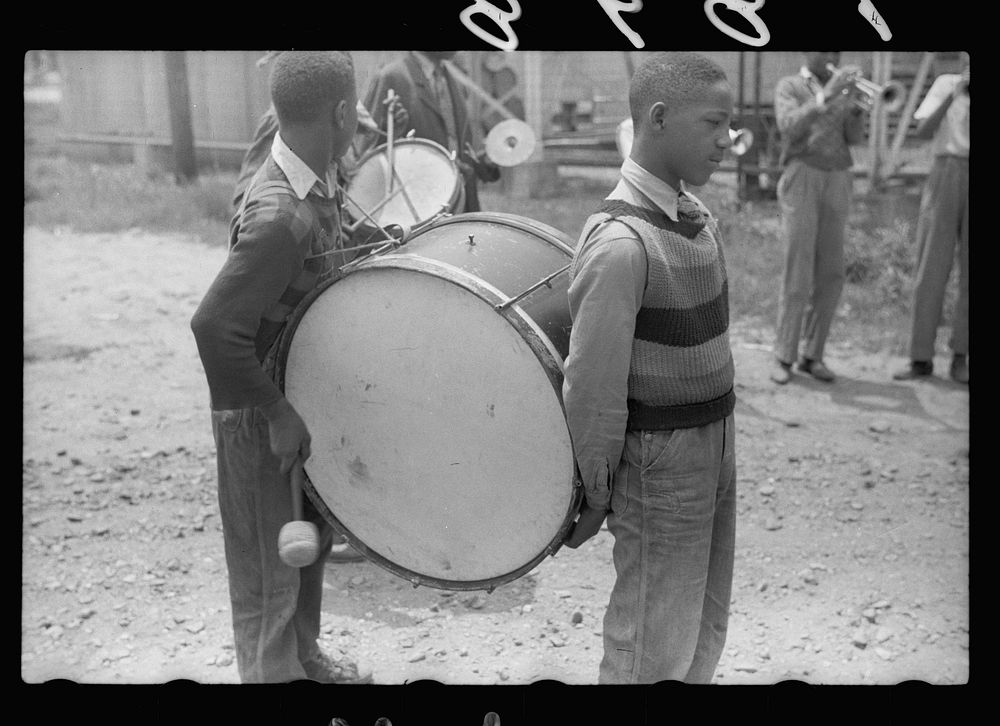 [Untitled photo, possibly related to: High school band, Sikeston, Missouri]. Sourced from the Library of Congress.