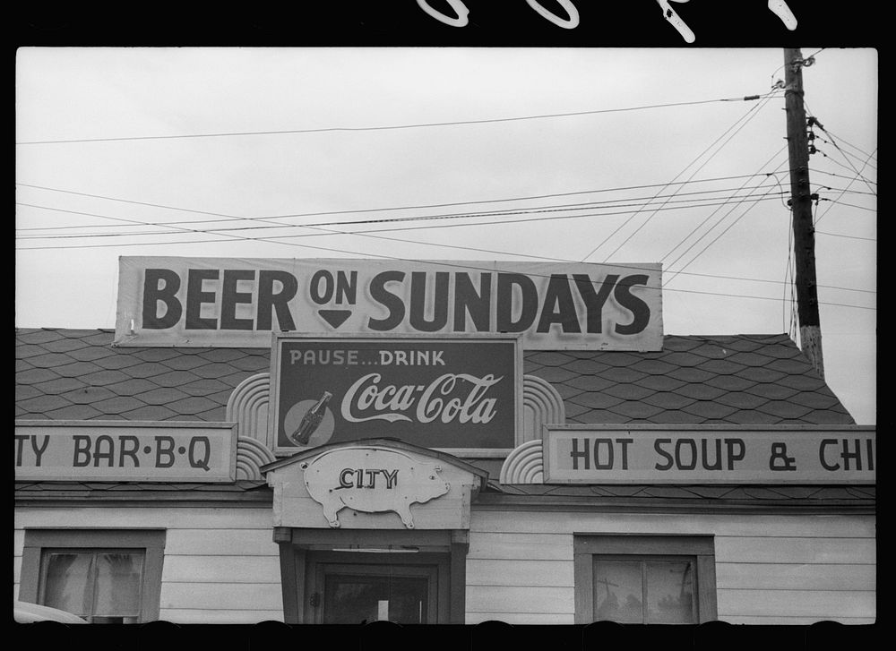 Restaurant, Sikeston, Missouri. Sourced from the Library of Congress.