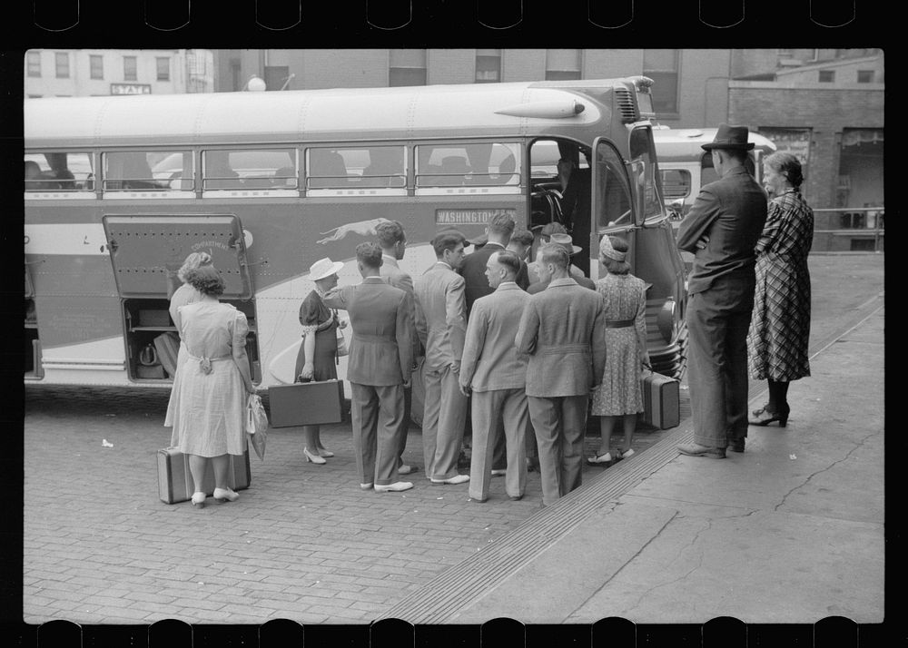 Greyhound bus station, Harrisburg, Pennsylvania. Free Photo rawpixel