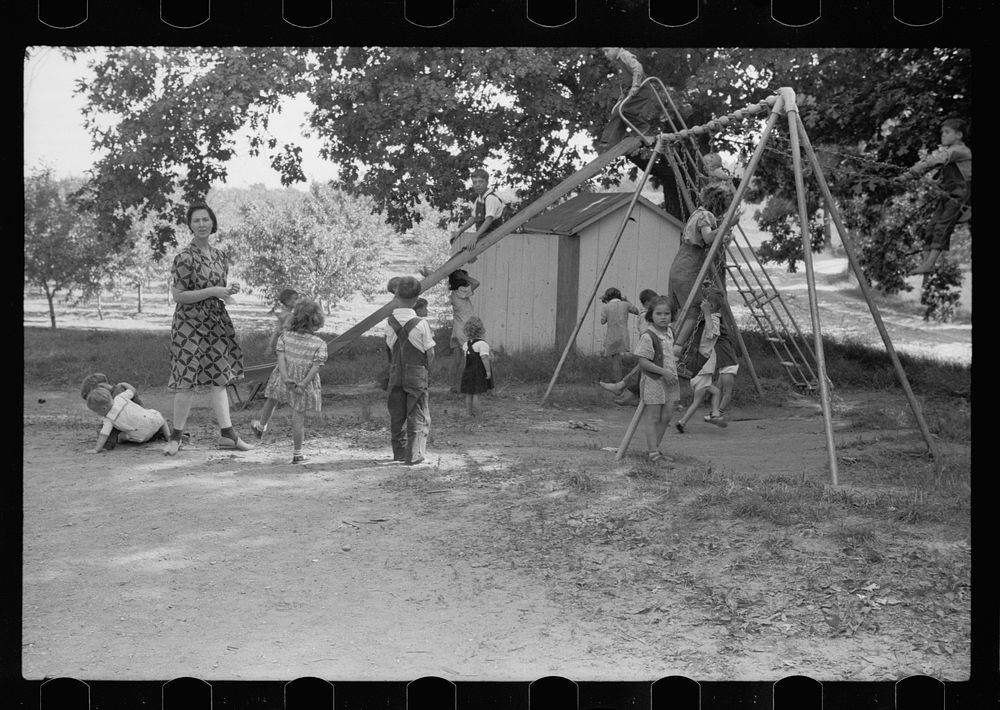 [Untitled photo, possibly related to: Migrant children at nursery school, Berrien County, Michigan]. Sourced from the…