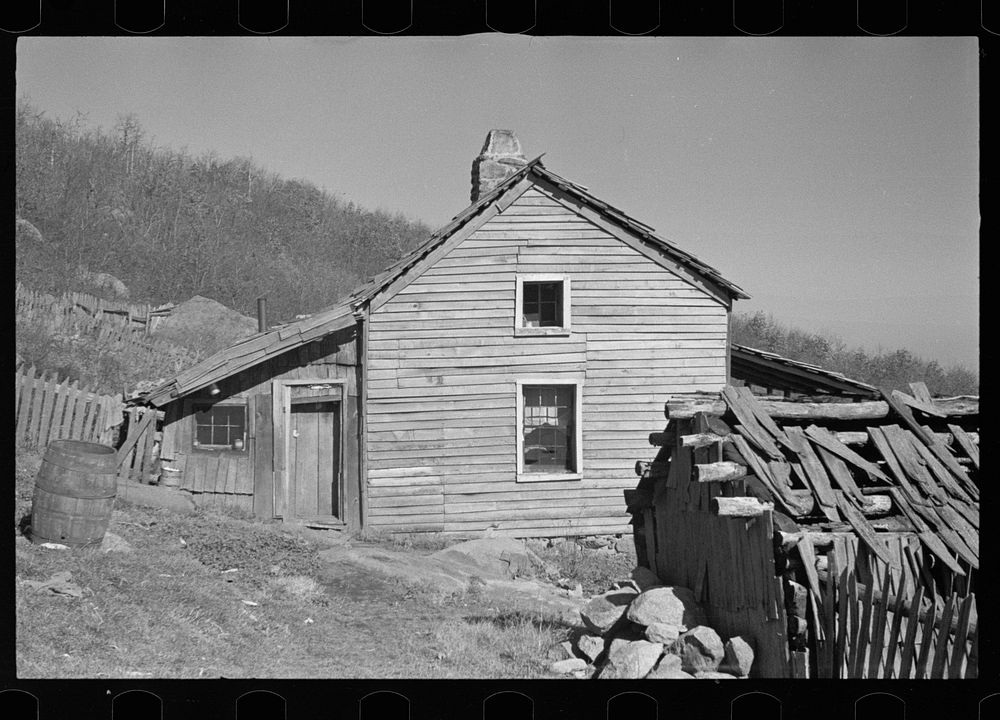 [Untitled photo, possibly related to: Home of Fannie Corbin, Shenandoah National Park, Virginia. House on Corbin Hollow…