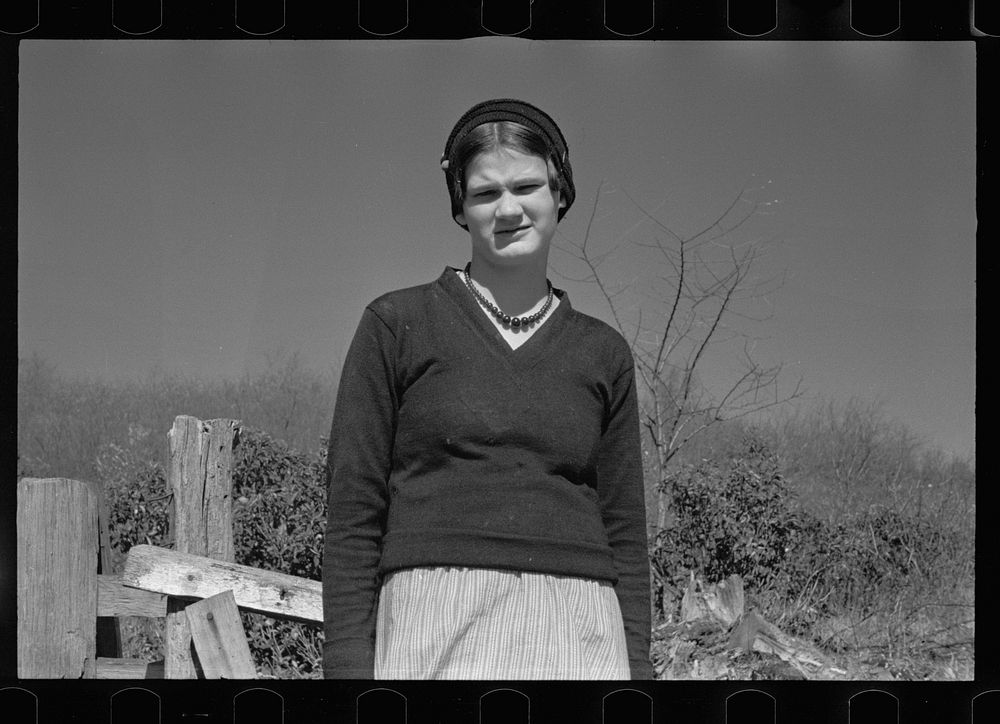 [Untitled photo, possibly related to: Virgie Corbin, Blue Ridge Mountain Girl. This girl who is about sixteen has the…