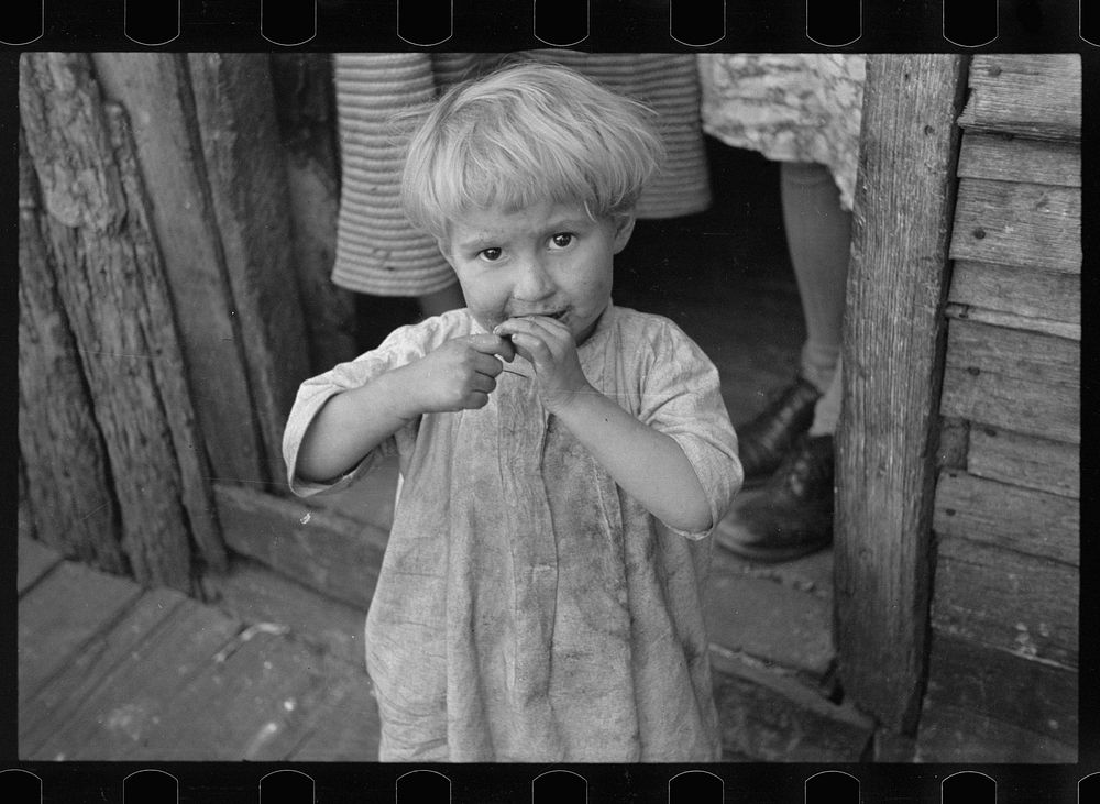 Child living in Corbin Hollow, Virginia. Sourced from the Library of Congress.