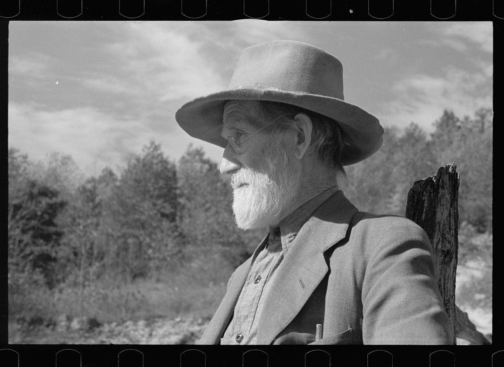 Postmaster Brown at Old Rag, Virginia. Sourced from the Library of Congress.