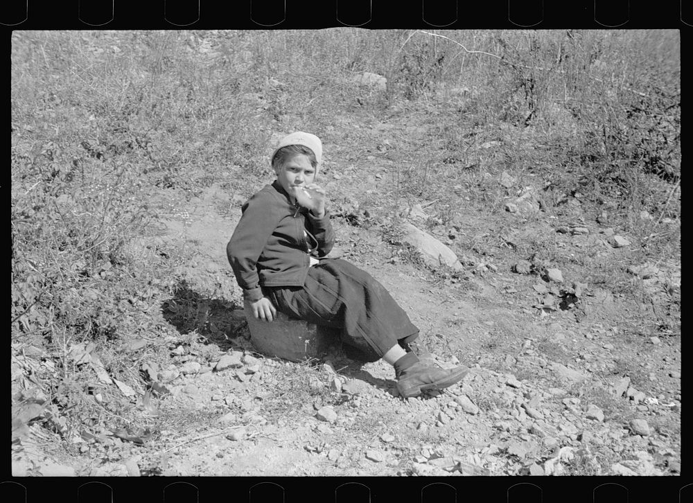 One of Dicee Corbin's children, Shenandoah National Park, Virginia. Sourced from the Library of Congress.