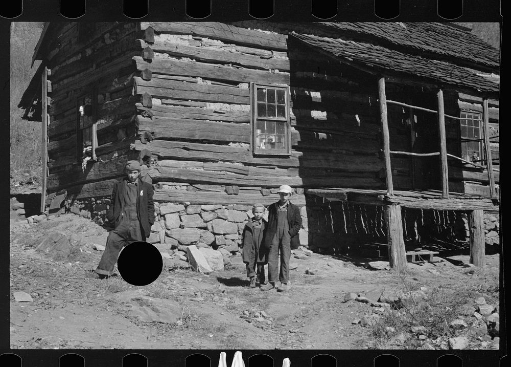 [Untitled photo, possibly related to: Dicee Corbin with some of her children and grandchildren, Shenandoah National Park…