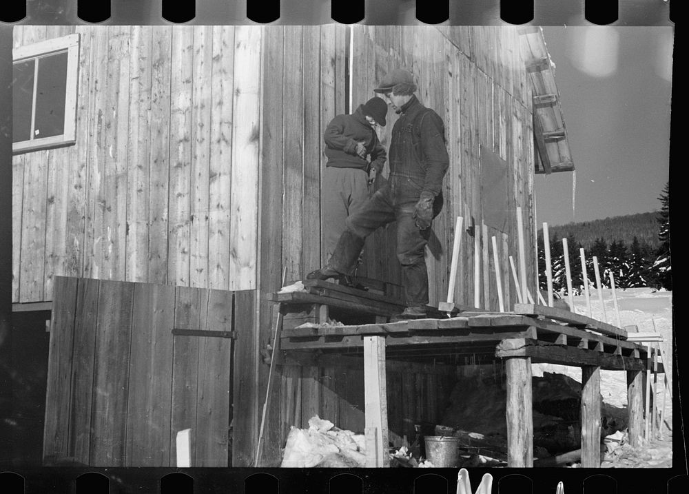 [Untitled photo, possibly related to: Rehabilitation client and wife, Coos County, New Hampshire]. Sourced from the Library…