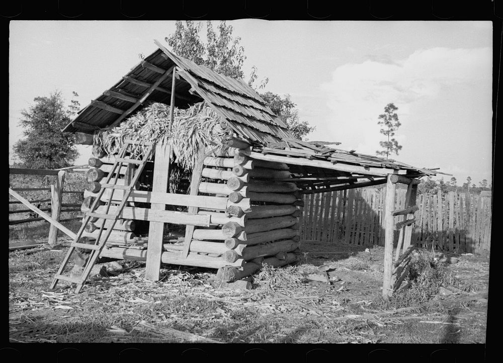 Barn of a  rehabilitation client, Tangipahoa Parish, Louisiana. Sourced from the Library of Congress.