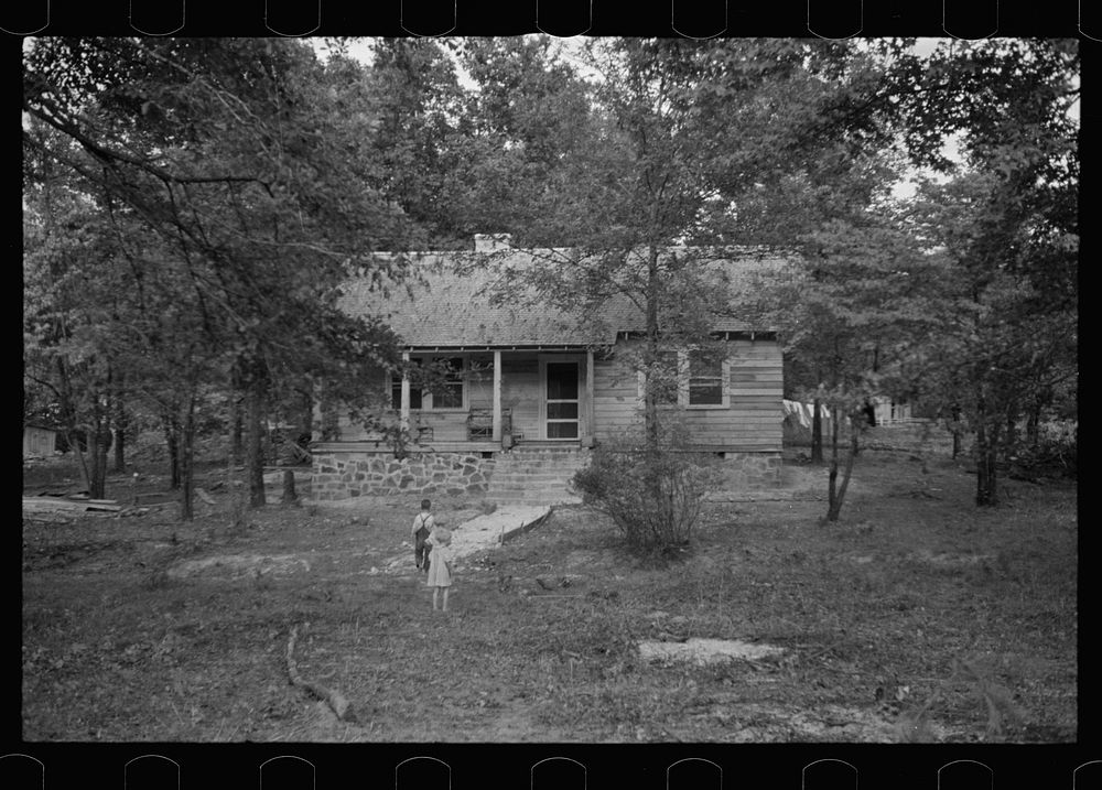 [Untitled photo, possibly related to: Children of resettlement farmer, Skyline Farms, Alabama]. Sourced from the Library of…