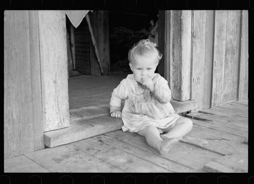 Child of North Carolina sharecropper, North Carolina. Sourced from the Library of Congress.