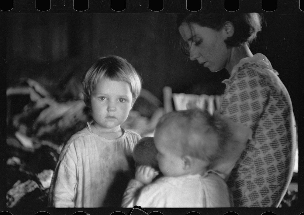 [Untitled photo, possibly related to: Children of sharecropper, North Carolina]. Sourced from the Library of Congress.