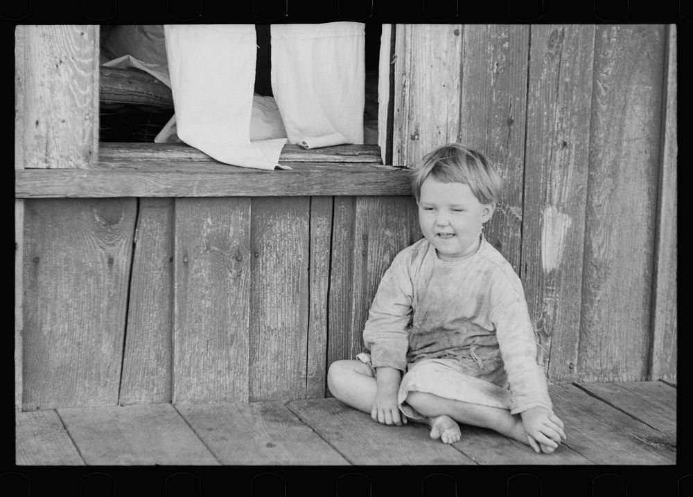 Child of sharecropper, North Carolina. Sourced from the Library of Congress.