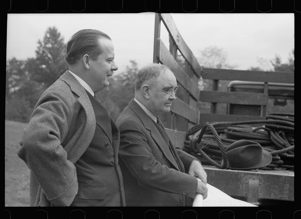 Commissioner Allen and Dr. Alexander at opening of Berwyn Housing Project, Prince George's County, Maryland. Sourced from…