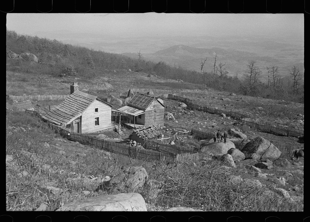 Home of Fannie Corbin, Shenandoah National Park, Virginia. House on Corbin Hollow farm. Sourced from the Library of Congress.