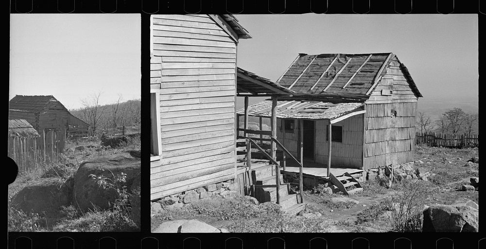 [Untitled photo, possibly related to: Home of Fannie Corbin, Shenandoah National Park, Virginia. House on Corbin Hollow…