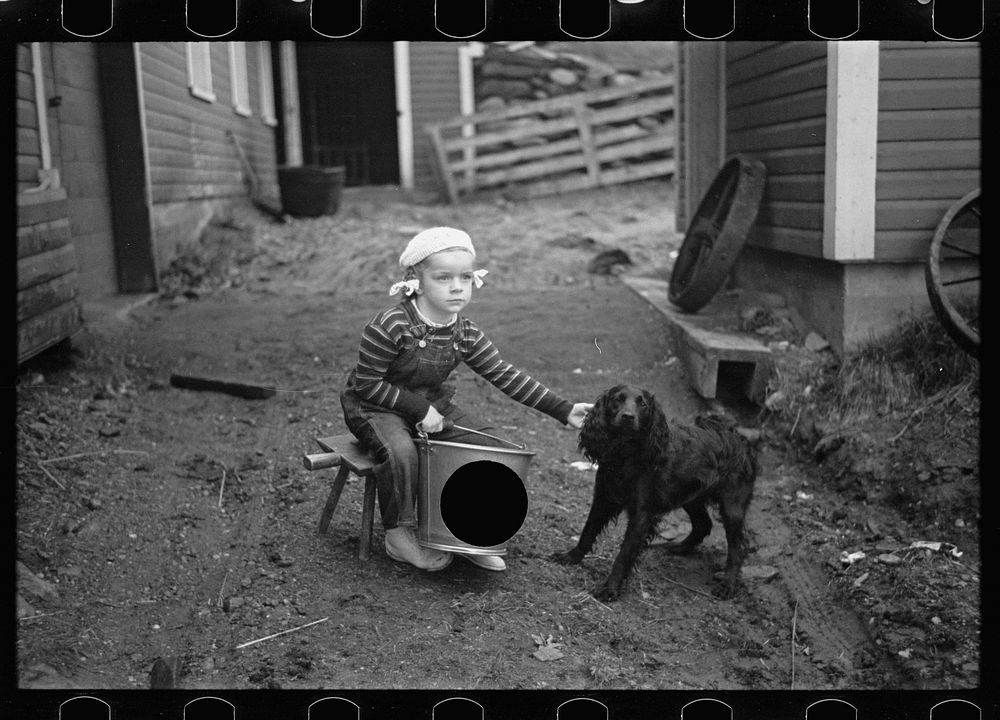 [Untitled photo, possibly related to: Vermont farmer]. Sourced from the Library of Congress.