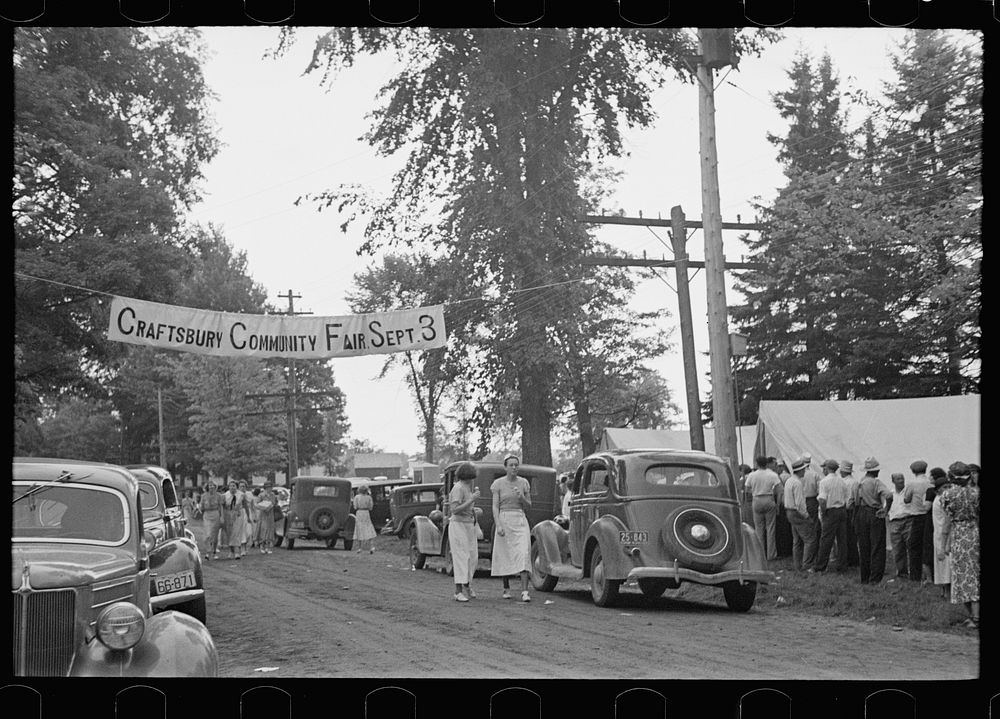 Scene at Craftsbury Fair, Craftsbury, Vermont. Sourced from the Library of Congress.