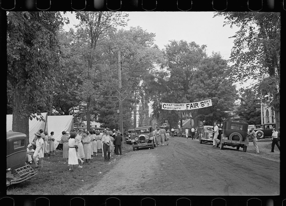 [Untitled photo, possibly related to: Scene at Craftsbury Fair, Craftsbury, Vermont]. Sourced from the Library of Congress.