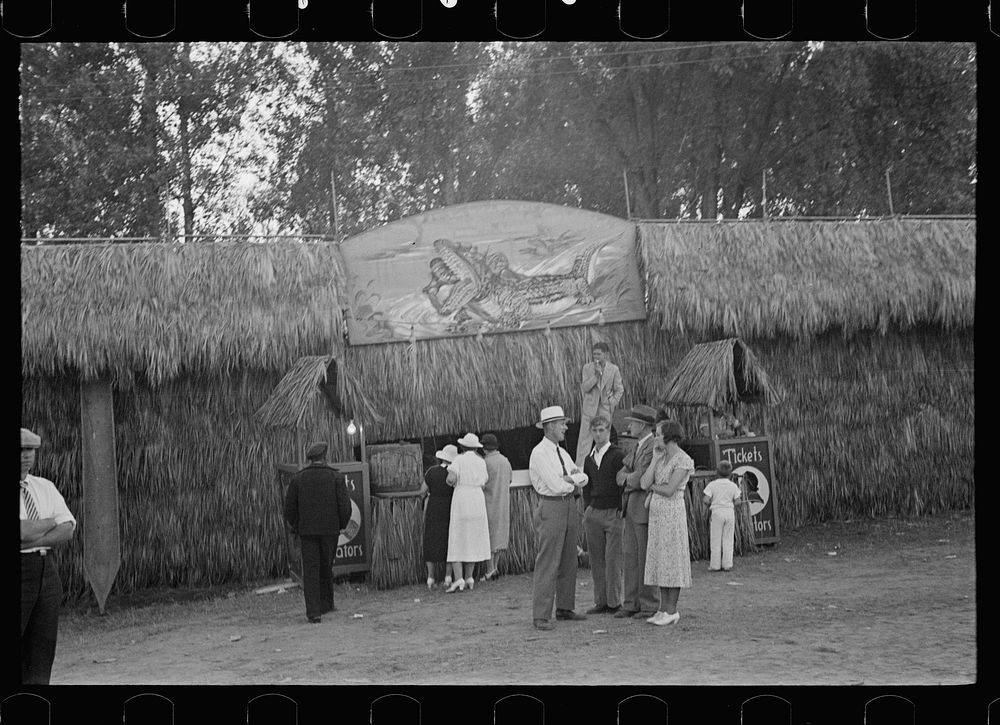 Midway attraction, State Fair, Rutland, Vermont. Sourced from the Library of Congress.