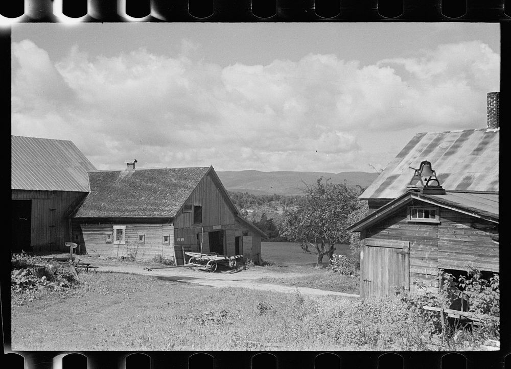 Frank Kinney's farm, Eden Mills, Vermont. Sourced from the Library of Congress.