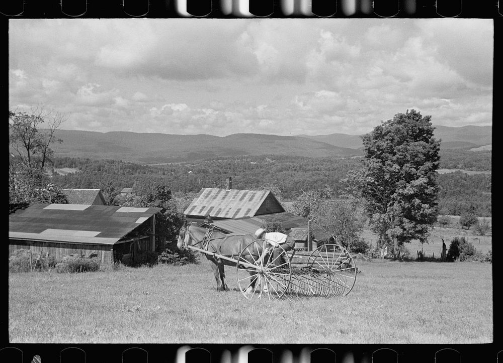 Farm scene, Eden Mills, Vermont. Free Photo rawpixel