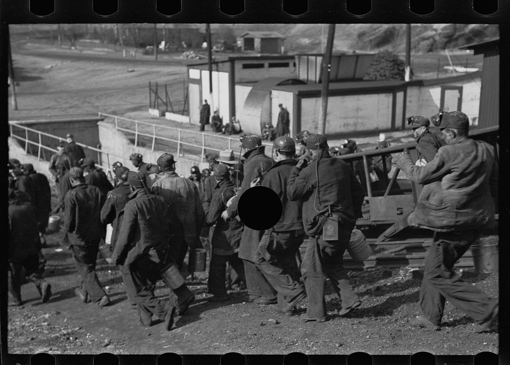 [Untitled photo, possibly related to: Coming out of the mine, Birmingham, Alabama]. Sourced from the Library of Congress.
