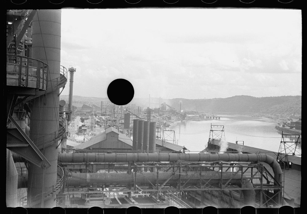 [Untitled photo, possibly related to: Industrial development along Monongahela River, Pittsburgh, Pennsylvania]. Sourced…