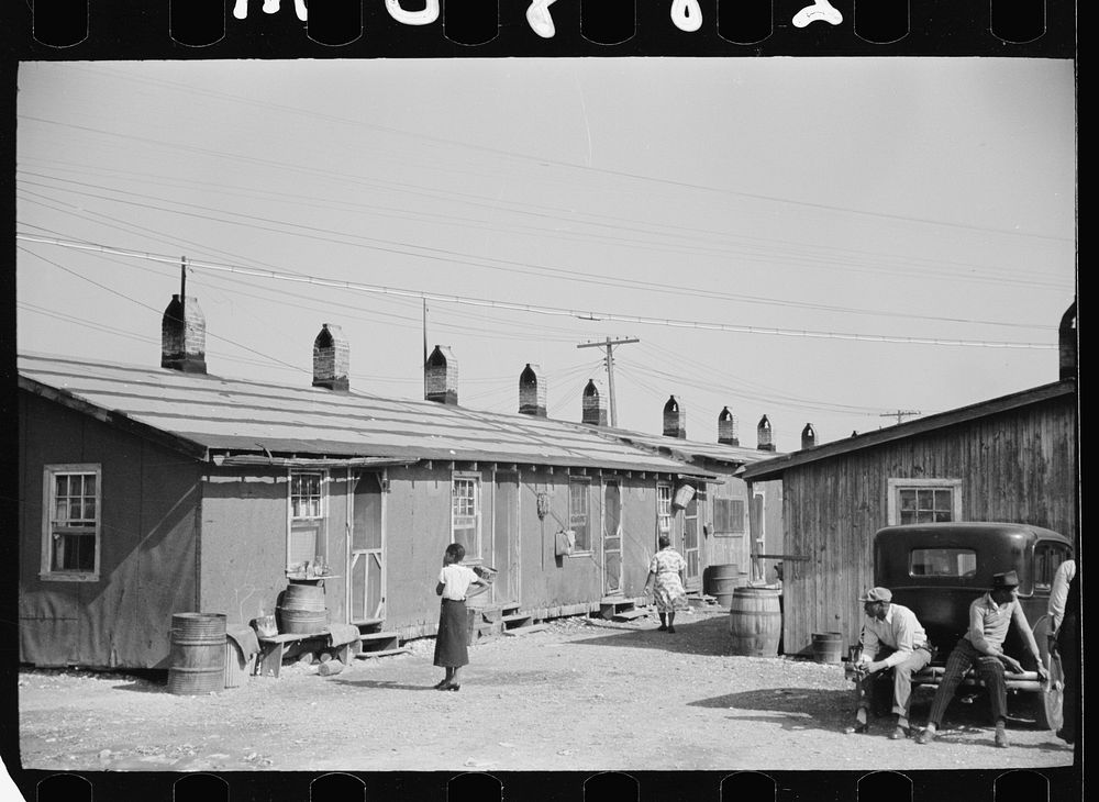Shellpile, New Jersey. Homes of oyster packinghouse workers. Sourced from the Library of Congress.
