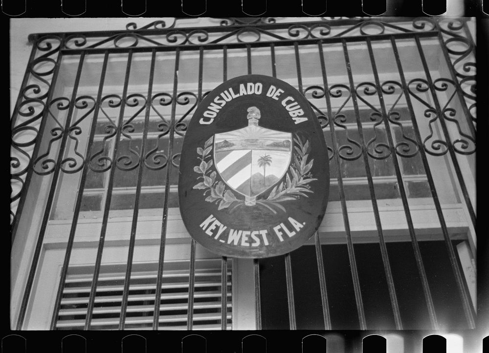 Cuban Consulate, Key West, Florida. Sourced from the Library of Congress.