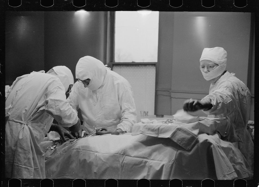 [Untitled photo, possibly related to: Surgical nurse, Herrin Hospital (private), Herrin, Illinois]. Sourced from the Library…