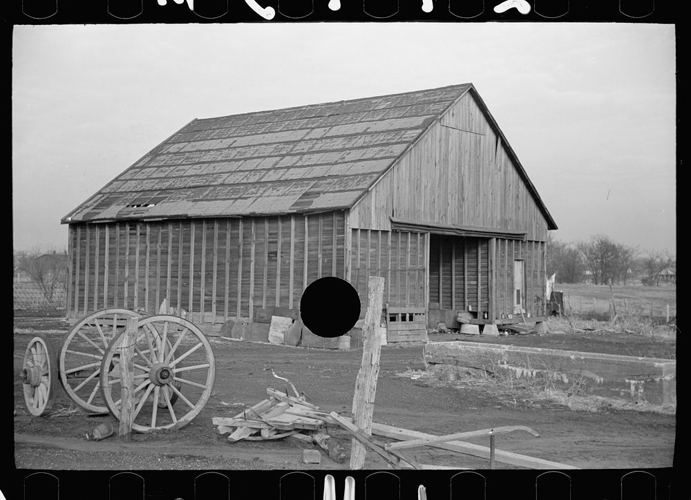 [Untitled photo, possibly related to: Barn in which unemployed miner lives, Herrin, Illinois]. Sourced from the Library of…