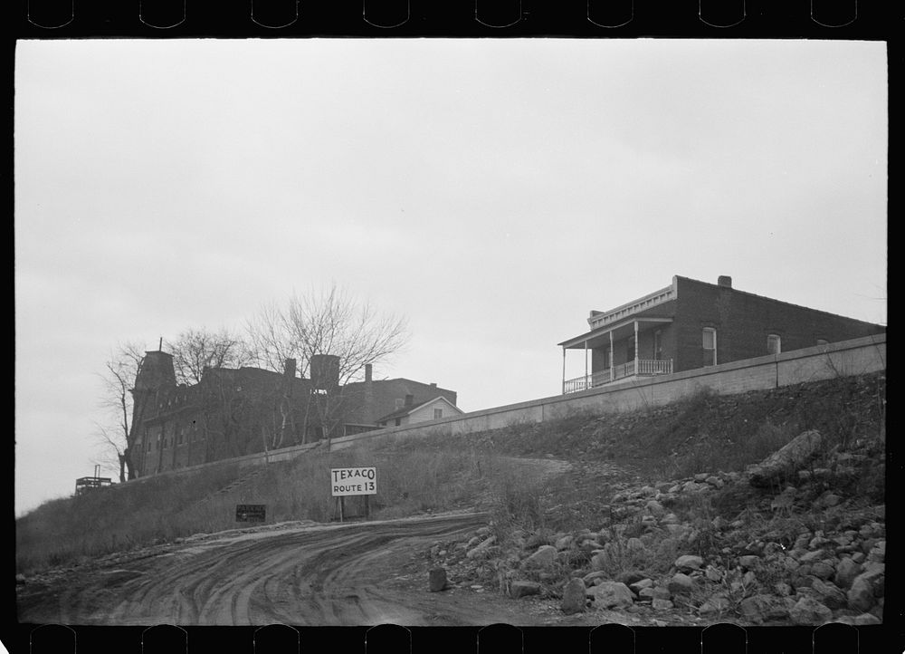 [Untitled photo, possibly related to: Levee at Shawneetown, Illinois]. Sourced from the Library of Congress.