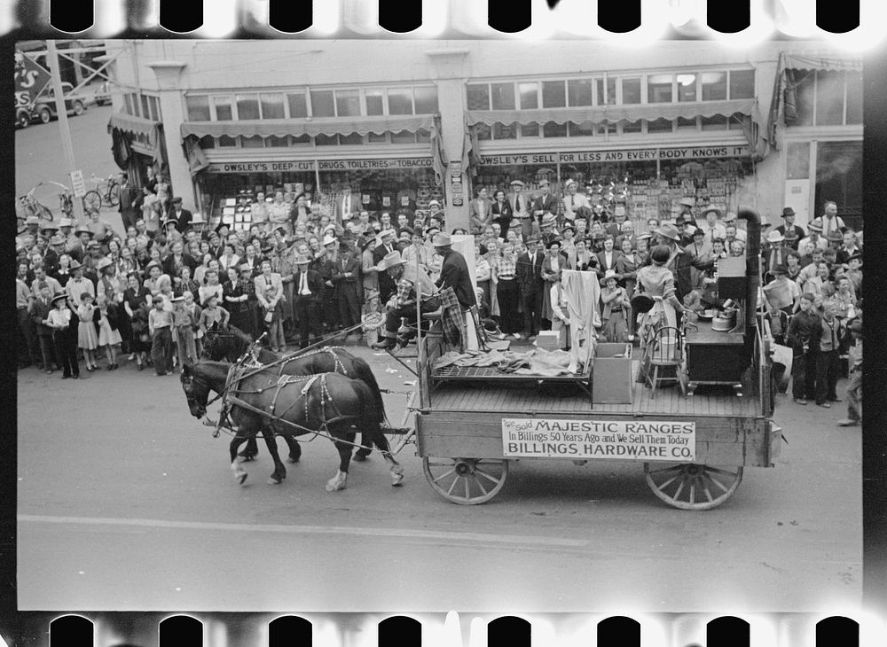 Go Western parade, Billings, Montana. Sourced from the Library of Congress.