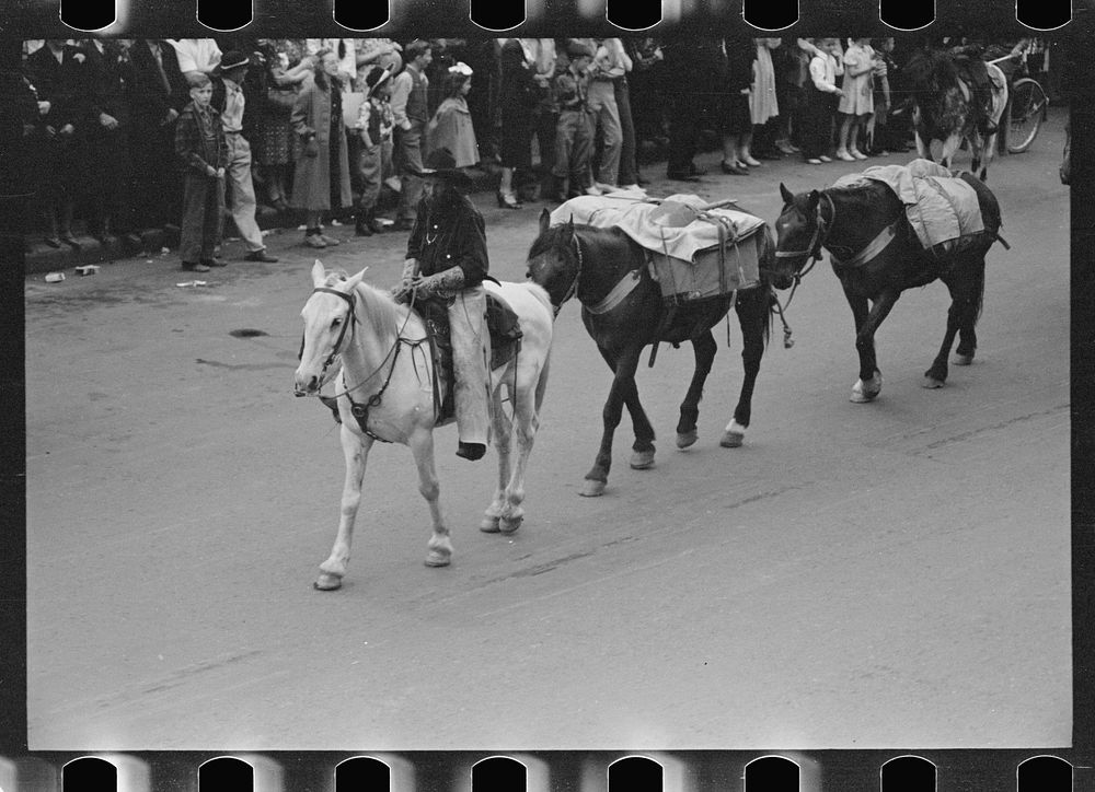 Old time prospector, Go Western parade, Billings, Montana. Sourced from the Library of Congress.