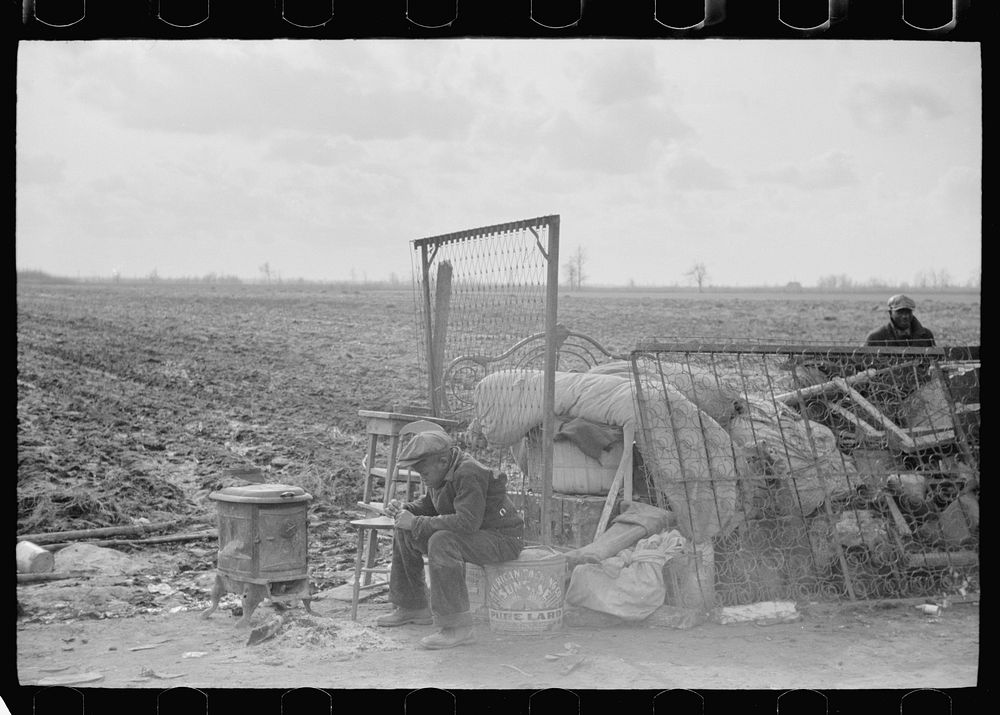 [Untitled photo, possibly related to: Evicted sharecropper boy, New Madrid County, Missouri]. Sourced from the Library of…
