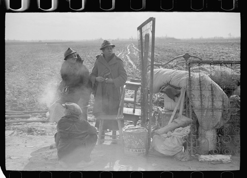 [Untitled photo, possibly related to: Evicted sharecropper, New Madrid County, Missouri]. Sourced from the Library of…