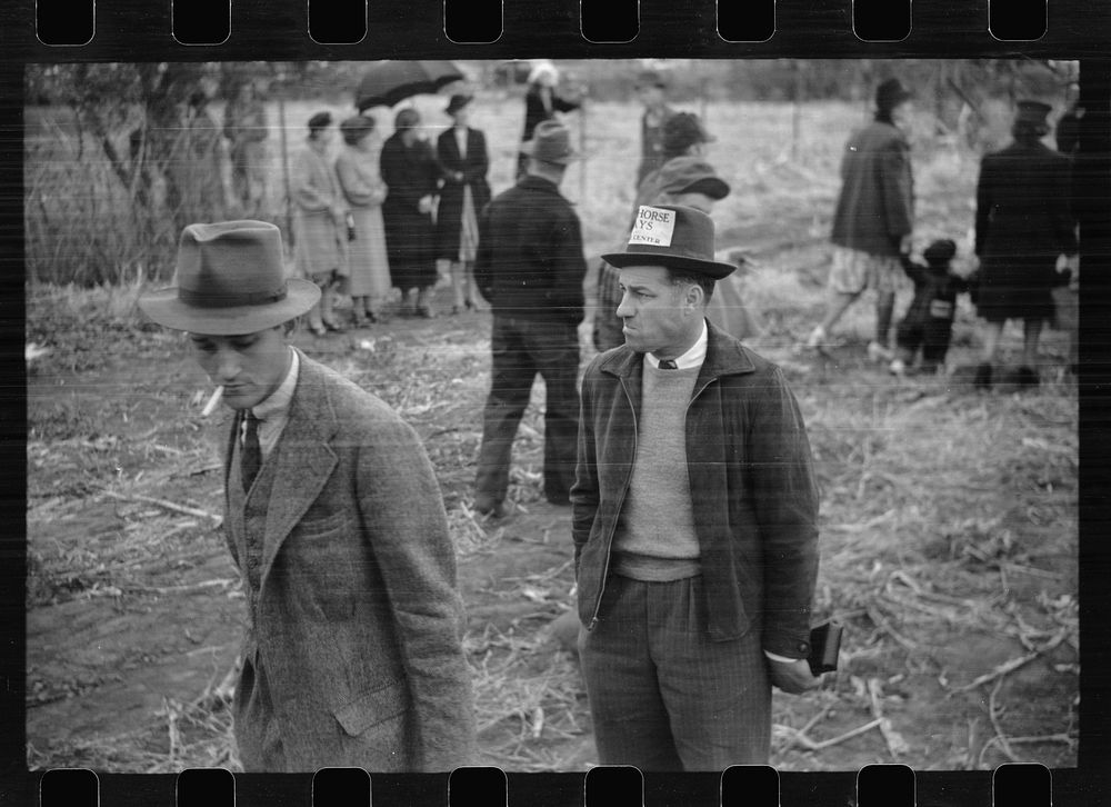 [Untitled photo, possibly related to: Photographer and editor of local paper at cornhusking contest, Marshall County, Iowa].…